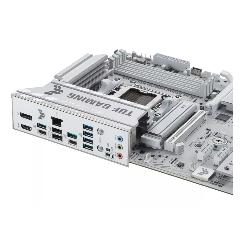 Pagrindinė plokštė ASUS TUF GAMING B850‑PRO WIFI7 W NEO — AMD B850, Socket AM5, ATX, DDR5, Wi‑Fi 7, 2.5GbE