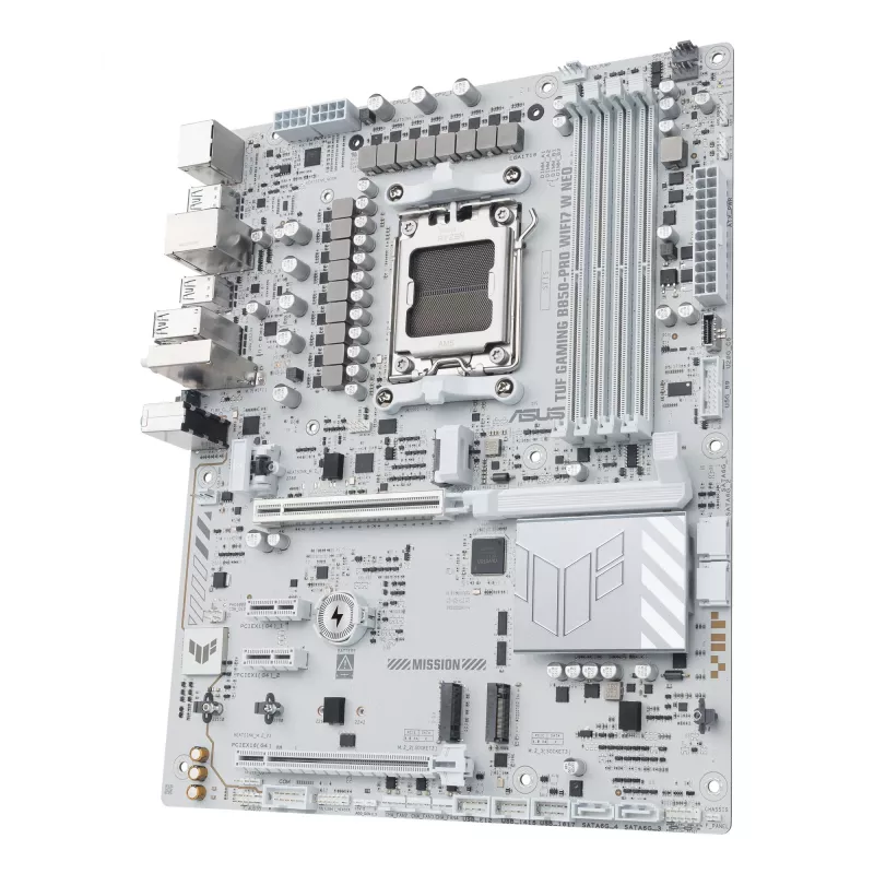 Pagrindinė plokštė ASUS TUF GAMING B850‑PRO WIFI7 W NEO — AMD B850, Socket AM5, ATX, DDR5, Wi‑Fi 7, 2.5GbE