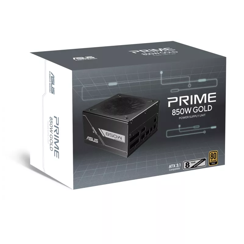 Maitinimo blokas ASUS Prime -850G 850W ATX 20+4 pin, 80 PLUS Gold, juodas