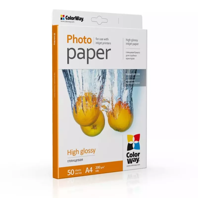 Photo Paper Gloss Colorway PG200050A4 A4 White