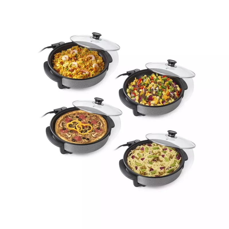 Grill Pan Tristar PZ-2963 Multifunctional Round Juoda 30cm