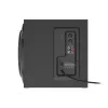 Garsiakalbių rinkinys GENESIS Helium 610BT 2.1, 60 W RMS, Bluetooth, laidinis, raudona/juoda, kompaktiškas žemų dažnių garsiakalbis