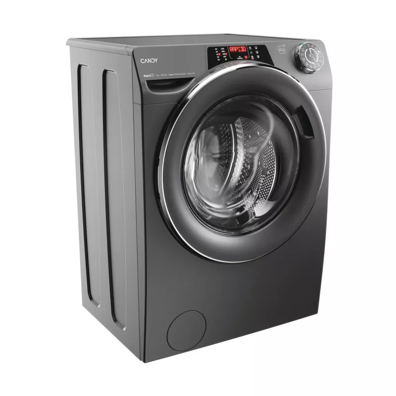Candy RapidÓ RO41276DWMCRT-S skalbyklė priekinio įkrovimo 7 kg 1200 aps./min. antracito spalvos