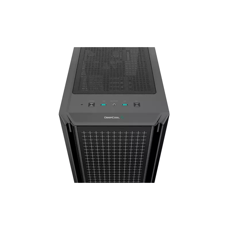 Vidutinio bokšto kompiuterio korpusas DeepCool CG540 — juodas, ATX palaikymas, erdvus vidus, optimizuotas oro srautas