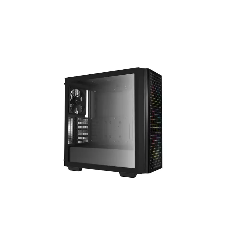 Vidutinio bokšto kompiuterio korpusas DeepCool CG540 — juodas, ATX palaikymas, erdvus vidus, optimizuotas oro srautas