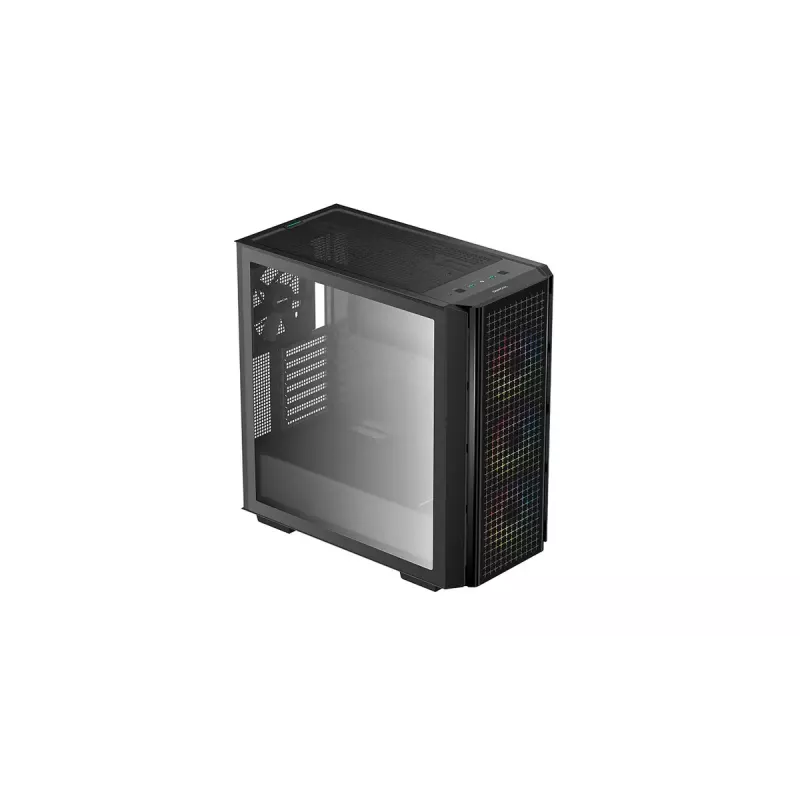 Vidutinio bokšto kompiuterio korpusas DeepCool CG540 — juodas, ATX palaikymas, erdvus vidus, optimizuotas oro srautas