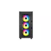 Vidutinio bokšto kompiuterio korpusas DeepCool CG540 — juodas, ATX palaikymas, erdvus vidus, optimizuotas oro srautas