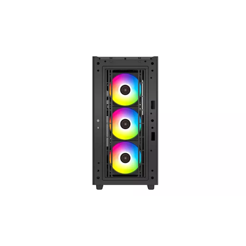Vidutinio bokšto kompiuterio korpusas DeepCool CG540 — juodas, ATX palaikymas, erdvus vidus, optimizuotas oro srautas