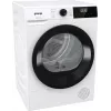 Gorenje Torktumlare DHNE82 BK040, atskirai stovintis, priekinio įkrovimo, šilumos siurblys, baltas, mygtukai, sukamoji rankenėlė, dešinė
