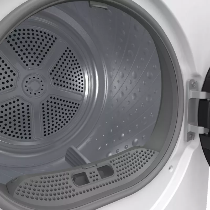 Gorenje Torktumlare DHNE82 BK040, atskirai stovintis, priekinio įkrovimo, šilumos siurblys, baltas, mygtukai, sukamoji rankenėlė, dešinė