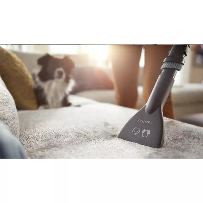 Cilindrinis dulkių siurblys Philips 5000 series XD5123/10 — 900 W, 4 L dulkių maišelis, HEPA ir mikro filtras, kietoms grindims ir kilimams