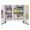 Šaldytuvas Side-by-side LG GSGV81PYLL, 635 L bendra talpa, šaldytuvas 416 L, šaldiklis 219 L, metalinė sidabrinė