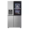 Šaldytuvas Side-by-side LG GSGV81PYLL, 635 L bendra talpa, šaldytuvas 416 L, šaldiklis 219 L, metalinė sidabrinė