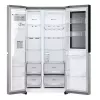 Šaldytuvas Side-by-side LG GSGV81PYLL, 635 L bendra talpa, šaldytuvas 416 L, šaldiklis 219 L, metalinė sidabrinė