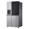 Šaldytuvas Side-by-side LG GSGV81PYLL, 635 L bendra talpa, šaldytuvas 416 L, šaldiklis 219 L, metalinė sidabrinė