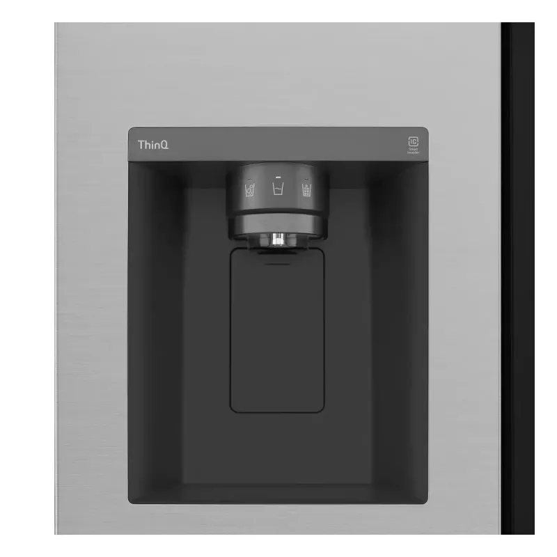 Šaldytuvas Side-by-side LG GSGV81PYLL, 635 L bendra talpa, šaldytuvas 416 L, šaldiklis 219 L, metalinė sidabrinė