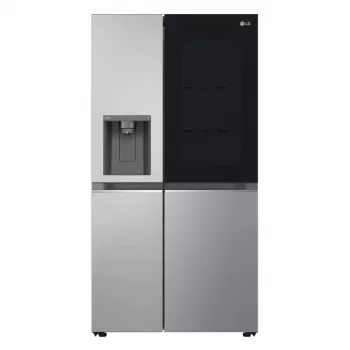 Šaldytuvas Side-by-side LG GSGV81PYLL, 635 L bendra talpa, šaldytuvas 416 L, šaldiklis 219 L, metalinė sidabrinė