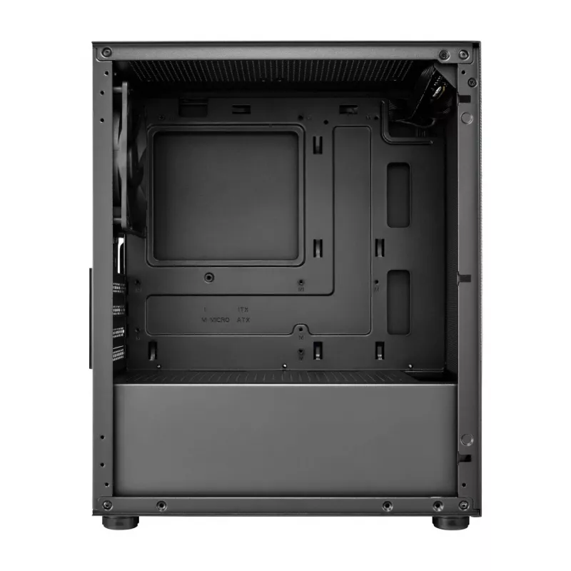 FSP S110-B korpusas Mini Tower mITX, mATX juodas, Small Form Factor (SFF), PC, juodas, micro ATX, Mini-ITX, tinklelis, metalas, 16 cm