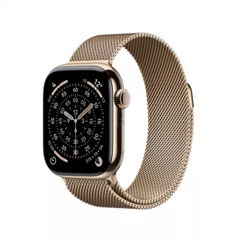 Išmanusis laikrodis Apple Watch Series 11 GPS + Cellular 42mm auksinis titano korpusas