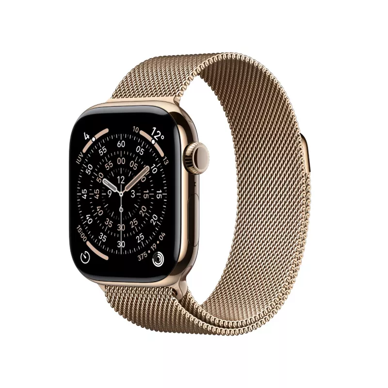 Išmanusis laikrodis Apple Watch Series 11 GPS + Cellular 42mm auksinis titano korpusas