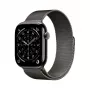 Išmanusis laikrodis Apple Watch Series 11 GPS + Cellular 46mm Slate titano korpusas su Slate Milanese Loop M/L, 64GB, OLED 416x496, GPS, atsparus vandeniui iki 50 m