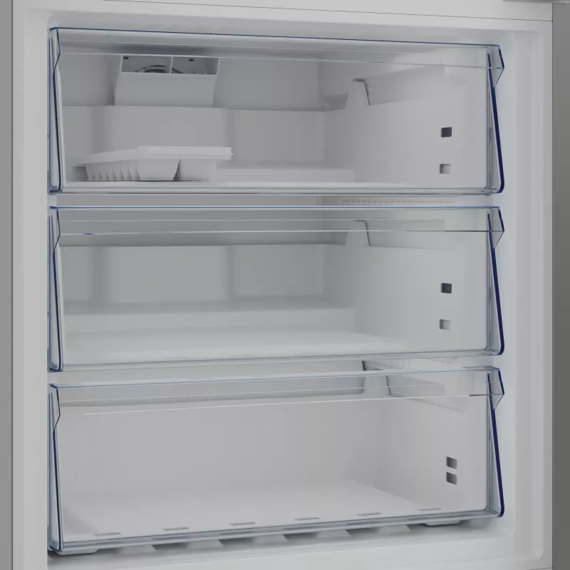 Beko B3RCNE564HXB šaldytuvas-šaldiklis laisvai pastatomas 490 l sidabrinis