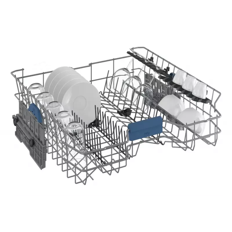 Laisvai pastatoma indaplovė BEKO DEN48530X, 15 komplektų, 8 programos, 44 dB, 598×850×600 mm