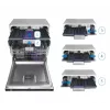 Laisvai pastatoma indaplovė BEKO DEN48530X, 15 komplektų, 8 programos, 44 dB, 598×850×600 mm