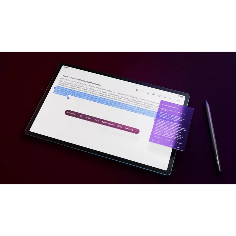 Lenovo Yoga Tab Plus Snapdragon 256 GB 32,3 cm (12,7 colio) 16 GB Wi-Fi 7 (802.11be) Android 14 Teal