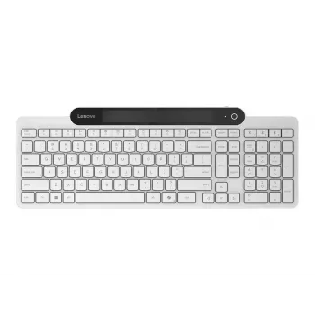 Belaidė Bluetooth klaviatūra Lenovo 800 — JAV anglų kalbos išdėstymas, savaime įsikraunanti, balta
