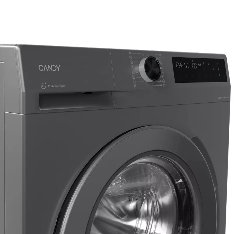 Candy BR 26SSR6G-S skalbimo mašina su priekiniu įkrovimu 6 kg 1200 aps./min Pilka