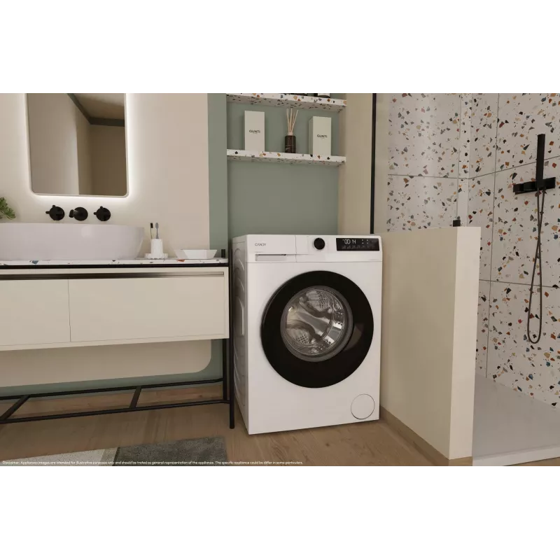Candy GD 17SB7-S skalbimo mašina su priekiniu įkrovimu 7 kg 1100 aps./min. Balta