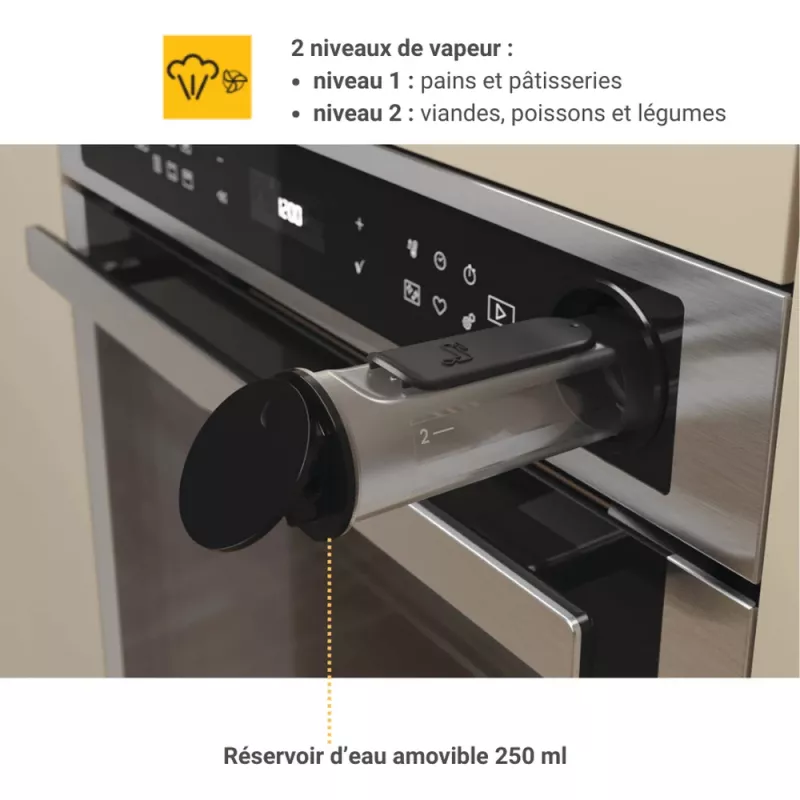 Whirlpool AKZ9S 8271 IX 73 L nerūdijantis plienas
