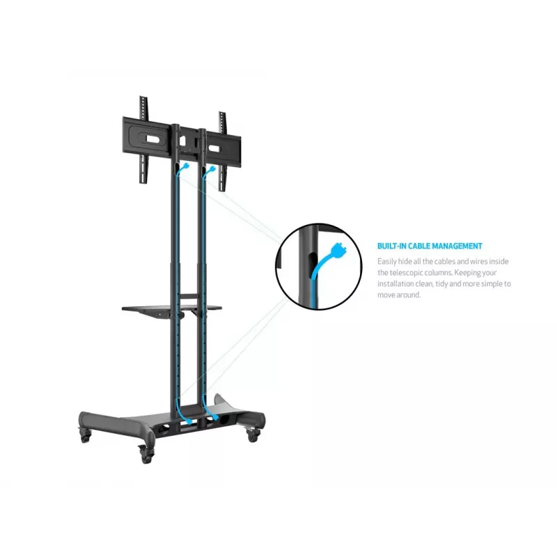 Multibrackets M Public Floorstand Basic 150 su lentyna ir kameros laikikliu