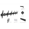 Sieninis laikiklis Multibrackets M Wallmount Pro MBW3U Tilt Juoda