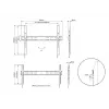 Multibrackets M Universalus fiksuotas sieninis laikiklis X Large