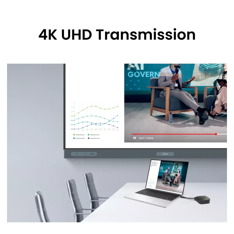 Belaidžio pateikčių sistema BenQ InstaShow WDC15 HDMI stalinė juoda