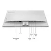 Lenovo L27-4C kompiuterio monitorius 68,6 cm (27 colių) 1920 x 1080 pikselių Full HD LCD pilkas