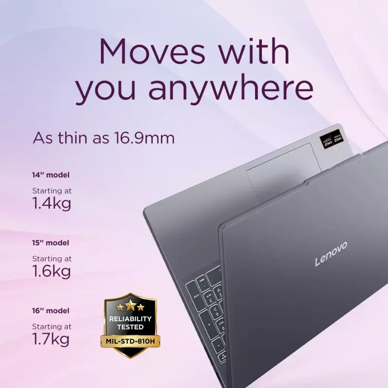 Laptop Lenovo IdeaPad plonas 3 15AMN8 — 15.6 col. FHD TN 1920x1080, AMD Ryzen 3 7320U, 16GB LPDDR5, 512GB SSD, AMD Radeon 610M, Windows 11 Home, Arctic Grey
