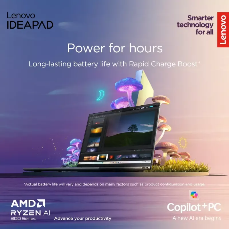 Nešiojamas kompiuteris Lenovo IdeaPad plonas 5 — Ryzen 7 7735HS, 14 colių WUXGA IPS 300 nitų, 16 GB RAM, 1 TB SSD, AMD Radeon 680M, microSD skaitytuvas, Windows 11 Home