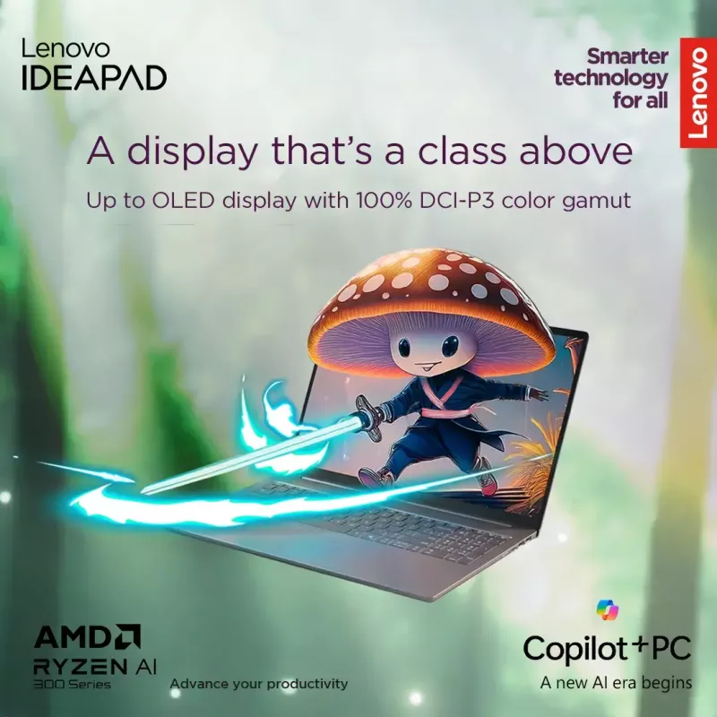 Nešiojamas kompiuteris Lenovo IdeaPad plonas 5 — Ryzen 7 7735HS, 14 colių WUXGA IPS 300 nitų, 16 GB RAM, 1 TB SSD, AMD Radeon 680M, microSD skaitytuvas, Windows 11 Home