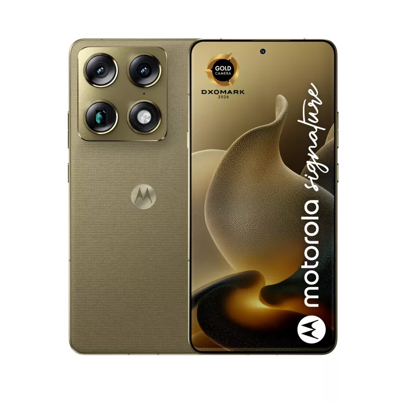 Motorola signature 17,2 cm (6,78 colio) Dual SIM Android 16.0 5G USB Type-C 16 GB 512 GB 5200 mAh auksinis