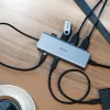 Targus Dual Video Mobile Dock su 140W EPR pralaidumu, laidinis, USB 3.2 Gen 2 (3.1 Gen 2) Type-C, 140 W, 1000 Mbit/s, pilkas, 10 Gbit/s