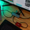 Targus Dual Video Mobile Dock su 140W EPR pralaidumu, laidinis, USB 3.2 Gen 2 (3.1 Gen 2) Type-C, 140 W, 1000 Mbit/s, pilkas, 10 Gbit/s