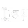 Multibrackets M Universal Projector Ceiling Mount 500-800 with Finetune