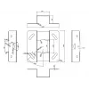 Multibrackets M Universal Projector Ceiling Mount 500-800 with Finetune