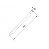 Vamzdis Multibrackets M Pro Series prailginimo vamzdis 0,8 m juodas