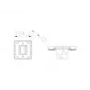 Lubų plokštė Multibrackets M Pro Series juoda plastikinė plieninė 165 mm