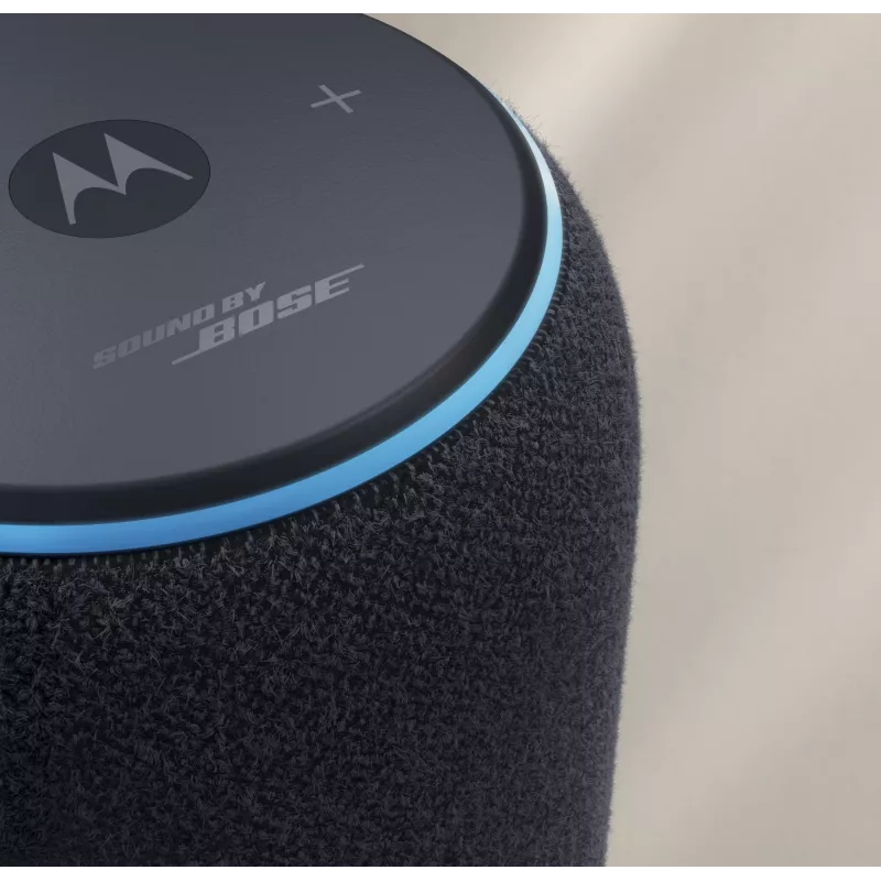 Vieno kanalo nešiojama kolonėlė Motorola moto sound flow Carbon — 30 W RMS, USB-C, belaidė, medžiaginis korpusas