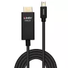 Lindy 0.5m aktyvus Mini DisplayPort į HDMI kabelis su HDR, 0,5 m, Mini DisplayPort, HDMI, Vyriškas, Vyriškas, Tiesus